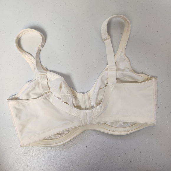 Felina 646 Seamless Underwire Unpadded White Bra Leaves 36F 36DDD Lingerie - Picture 4 of 7